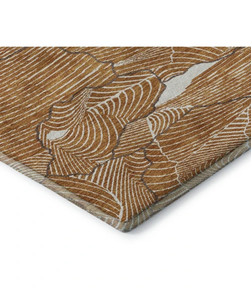 Addison Mayfield Orange AMF1048 - 8ft. Round Rug