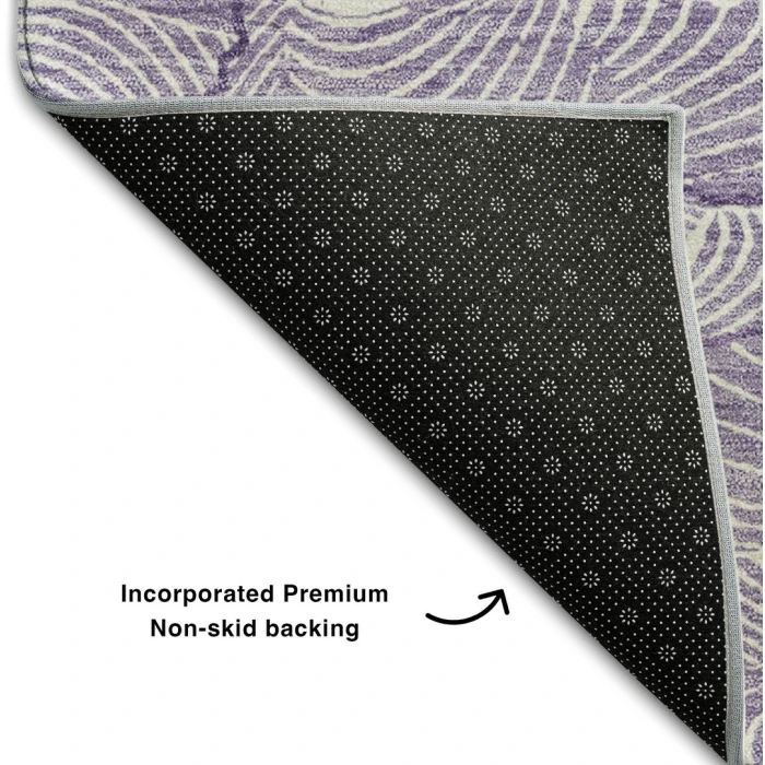 Addison Mayfield Purple AMF1048 - 8ft. Round Rug