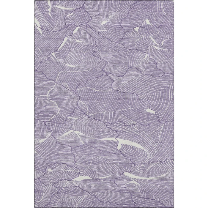 Addison Mayfield Purple AMF1048 - 8ft. Round Rug