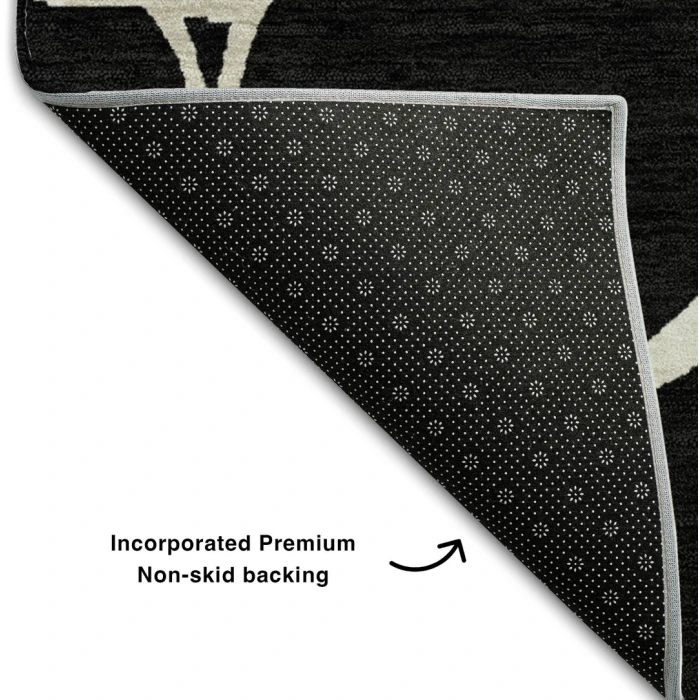 Addison Mayfield Black AMF1049 5ft. x 7ft. 6in. Rect. Rug