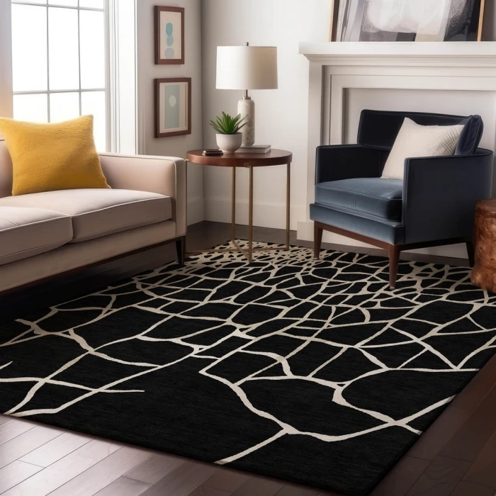 Addison Mayfield Black AMF1049 5ft. x 7ft. 6in. Rect. Rug