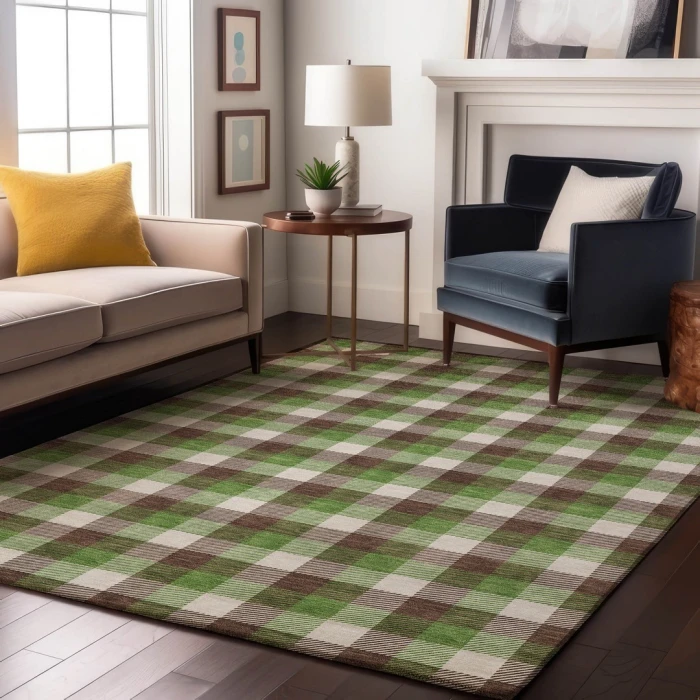 Addison Mayfield Brown AMF1053 - 8ft. Round Rug
