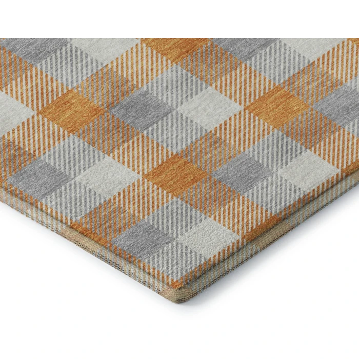 Addison Mayfield Orange AMF1053 - 8ft. Round Rug