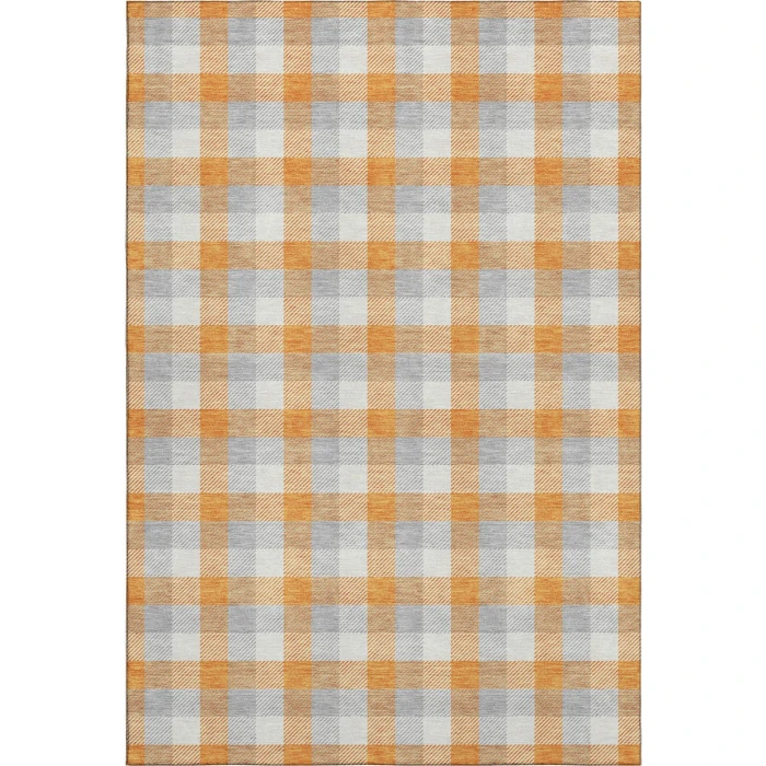 Addison Mayfield Orange AMF1053 - 8ft. Round Rug