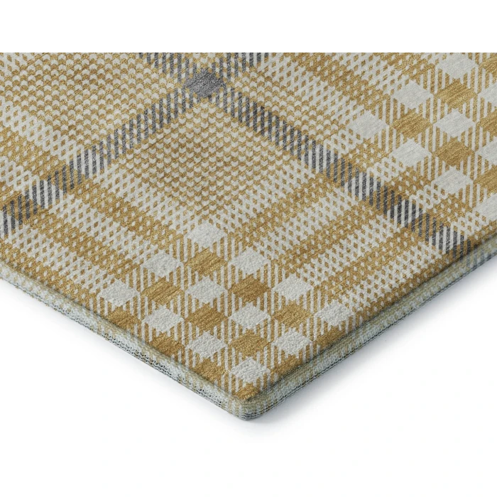 Addison Mayfield Gold AMF1054 - 8ft. Round Rug