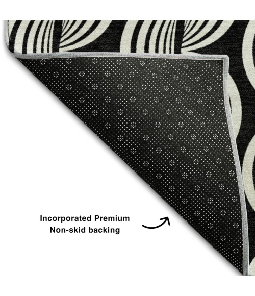 Addison Mayfield Black AMF1055 2ft. 3in. x 7ft. 6in. Rect. Rug
