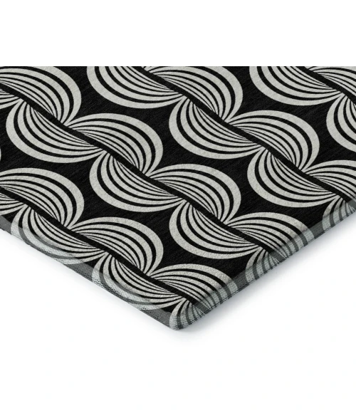 Addison Mayfield Black AMF1055 2ft. 3in. x 7ft. 6in. Rect. Rug