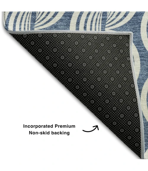 Addison Mayfield Blue AMF1055 2ft. 3in. x 7ft. 6in. Rect. Rug