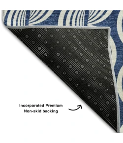 Addison Mayfield Blue AMF1055 - 8ft. Round Rug