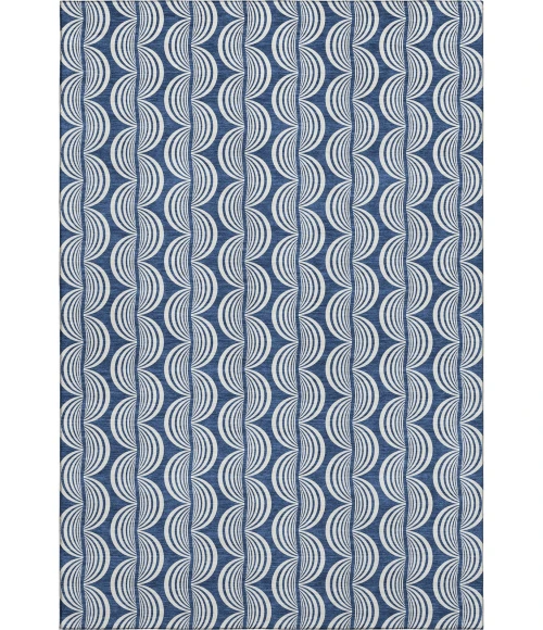 Addison Mayfield Blue AMF1055 - 8ft. Round Rug