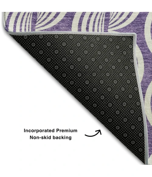 Addison Mayfield Purple AMF1055 2ft. 3in. x 7ft. 6in. Rect. Rug