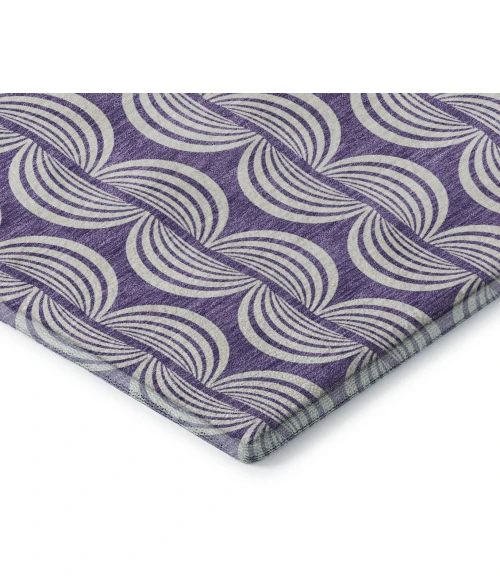 Addison Mayfield Purple AMF1055 2ft. 3in. x 7ft. 6in. Rect. Rug
