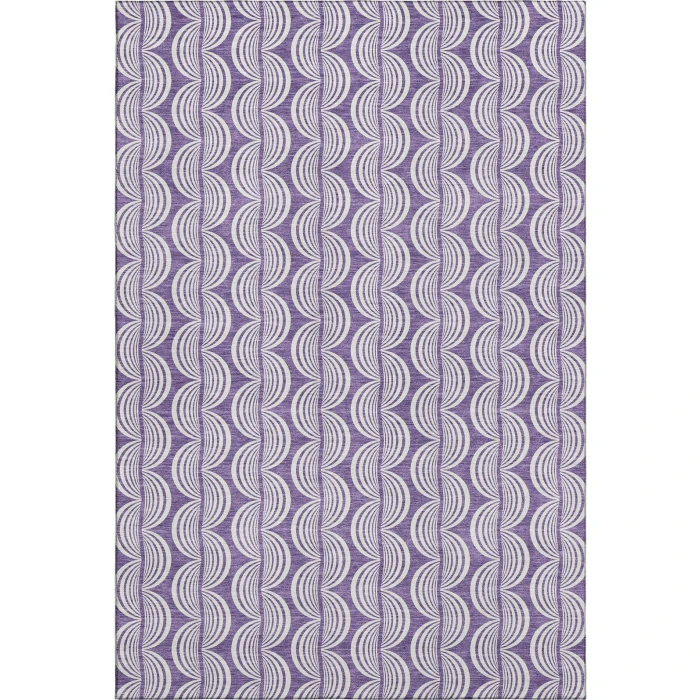 Addison Mayfield Purple AMF1055 - 8ft. Round Rug