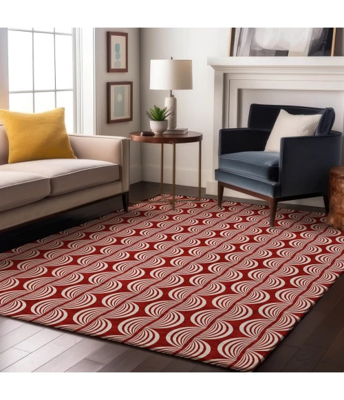 Addison Mayfield Red AMF1055 5ft. x 7ft. 6in. Rect. Rug