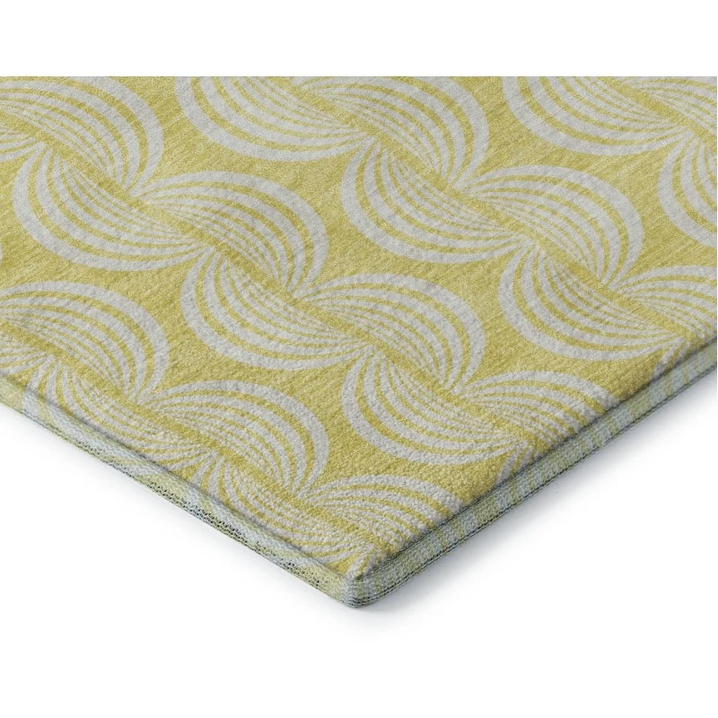 Addison Mayfield Gold AMF1056 - 8ft. Round Rug