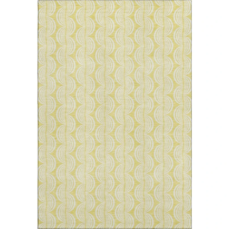 Addison Mayfield Gold AMF1056 - 8ft. Round Rug