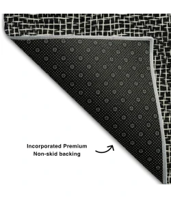Addison Mayfield Black AMF1057 - 8ft. Round Rug