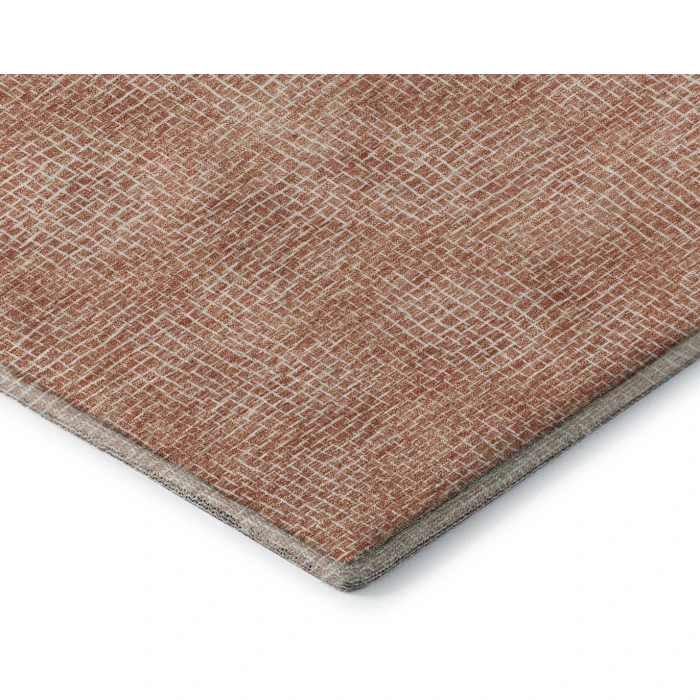 Addison Mayfield Orange AMF1057 - 8ft. Round Rug