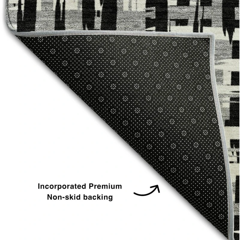 Addison Mayfield Black AMF1059 - 8ft. Round Rug
