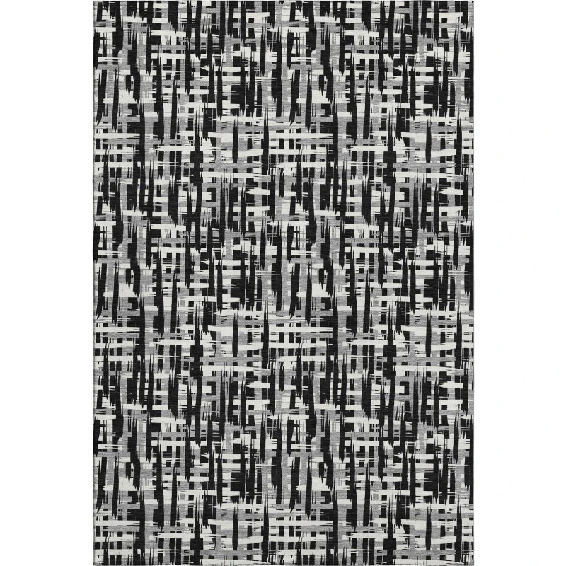 Addison Mayfield Black AMF1059 - 8ft. Round Rug