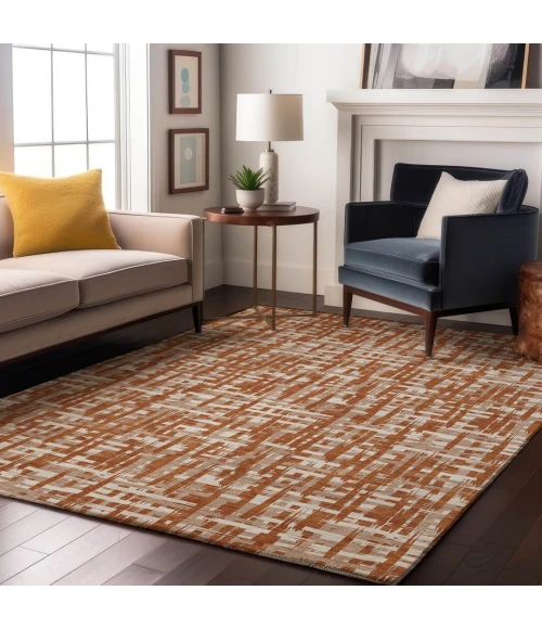 Addison Mayfield Orange AMF1059 9ft. x 12ft. Rect. Rug