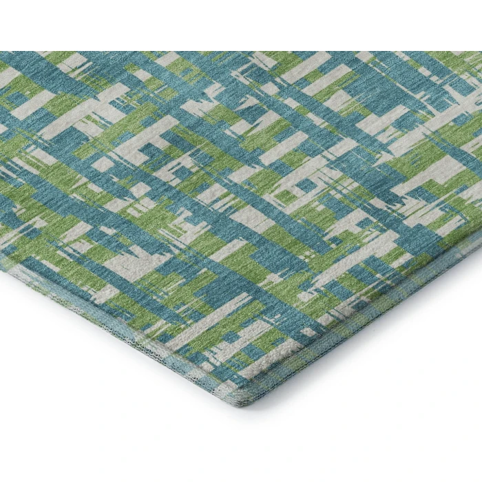 Addison Mayfield Teal AMF1060 - 8ft. Round Rug
