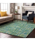 Addison Mayfield Teal AMF1060 - 8ft. Round Rug