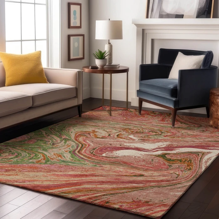 Addison Mayfield Orange AMF1061 9ft. x 12ft. Rect. Rug