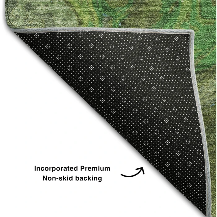 Addison Mayfield Green AMF1061 - 8ft. Round Rug