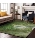 Addison Mayfield Green AMF1061 - 8ft. Round Rug