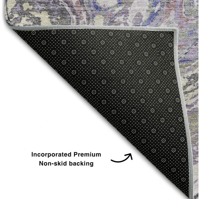Addison Mayfield Purple AMF1061 - 8ft. Round Rug
