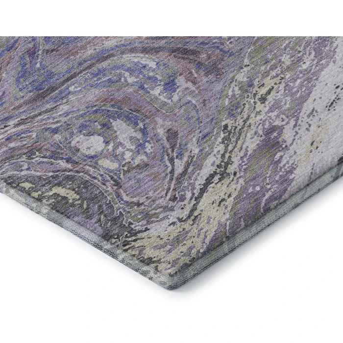 Addison Mayfield Purple AMF1061 - 8ft. Round Rug