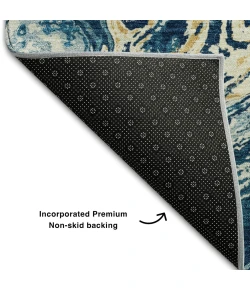 Addison Mayfield Blue AMF1061 - 8ft. Round Rug