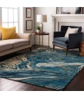 Addison Mayfield Blue AMF1061 - 8ft. Round Rug