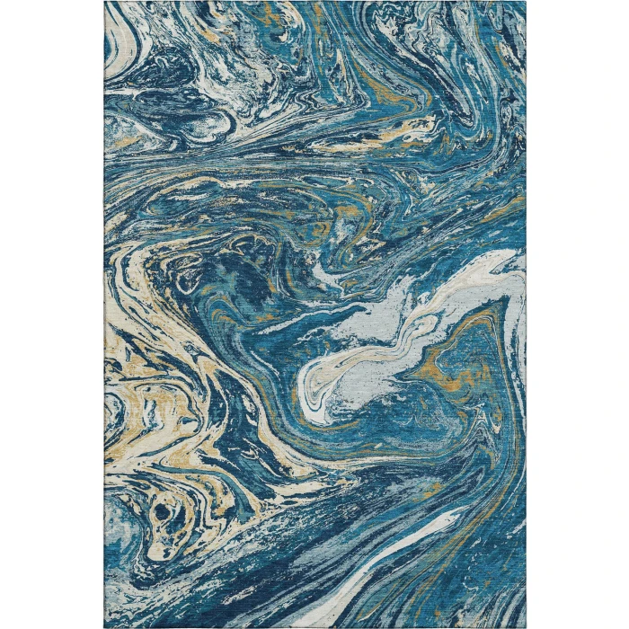 Addison Mayfield Blue AMF1061 - 8ft. Round Rug