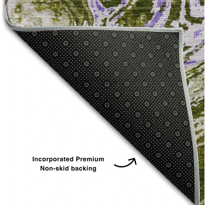 Addison Mayfield Green AMF1061 - 8ft. Round Rug