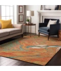 Addison Mayfield Orange AMF1061 2ft. 3in. x 7ft. 6in. Rect. Rug