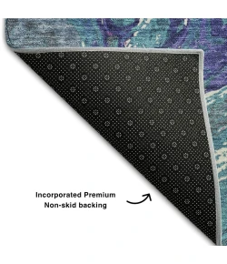 Addison Mayfield Teal AMF1061 - 8ft. Round Rug