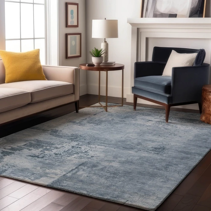 Addison Mayfield Blue AMF1062 - 8ft. Round Rug