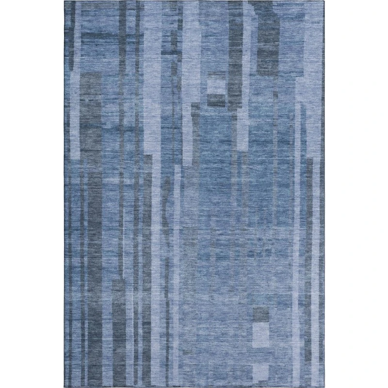 Addison Mayfield Blue AMF1063 - 8ft. Round Rug