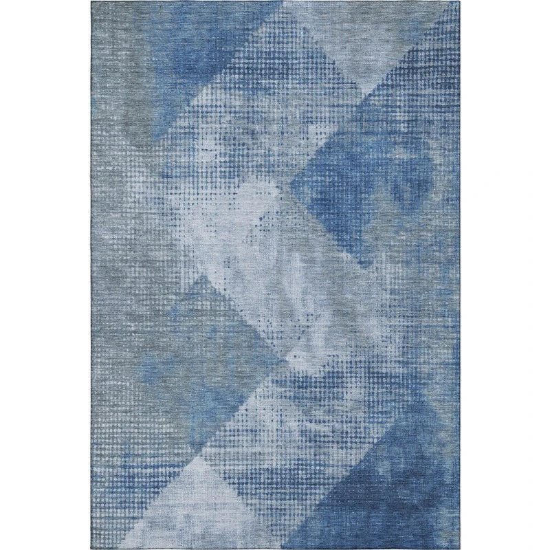 Addison Mayfield Blue AMF1065 - 8ft. Round Rug