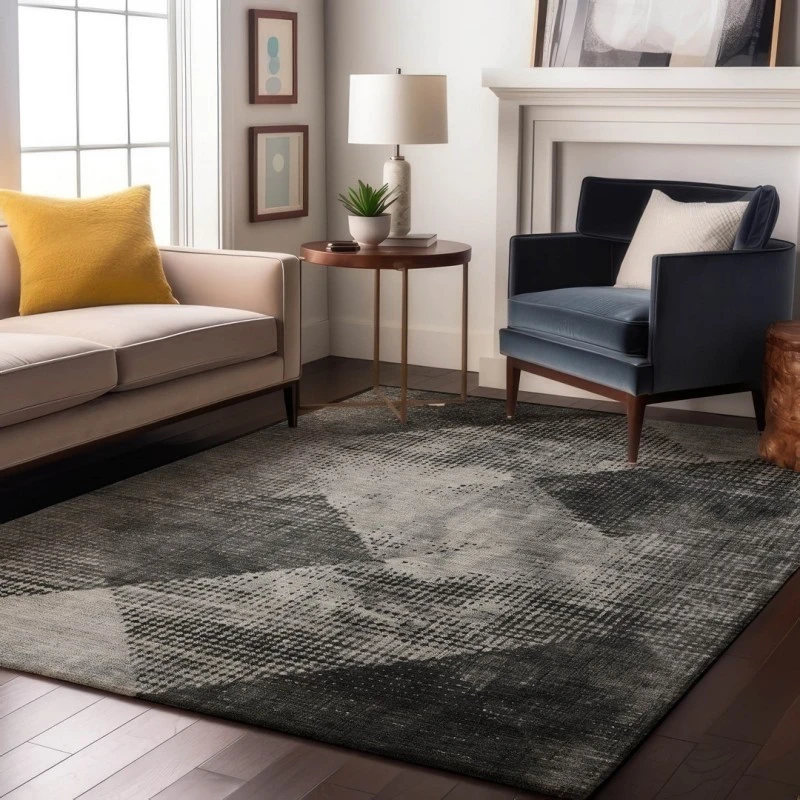 Addison Mayfield Gray AMF1065 - 8ft. Round Rug