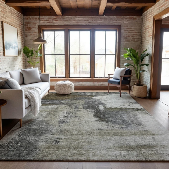 Addison Mayfield Gray AMF1068 5ft. x 7ft. 6in. Rect. Rug
