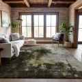 Addison Mayfield Brown AMF1072 - 8ft. Round Rug