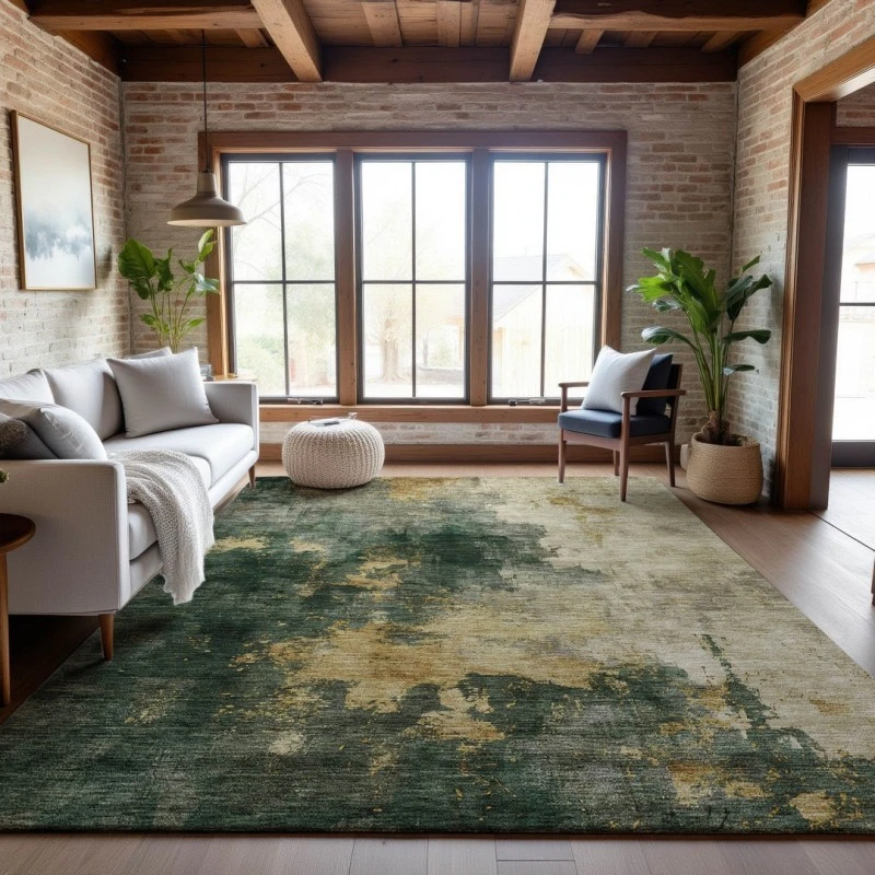 Addison Mayfield Green AMF1072 - 8ft. Round Rug