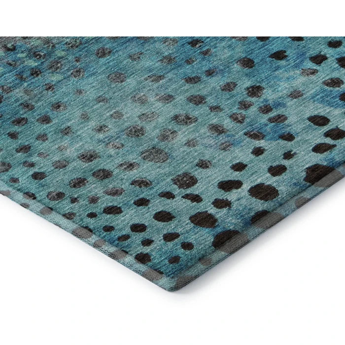 Addison Mayfield Blue AMF1074 - 8ft. Round Rug