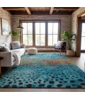 Addison Mayfield Blue AMF1074 - 8ft. Round Rug
