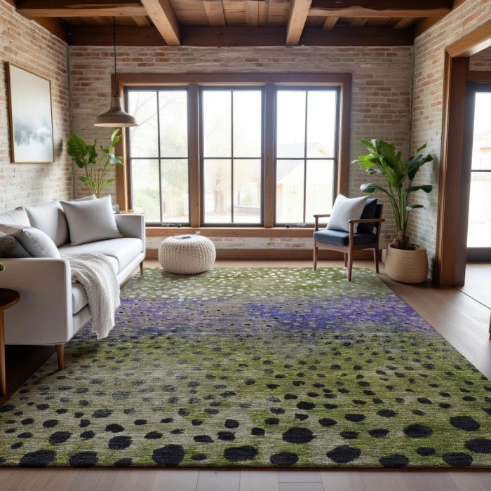 Addison Mayfield Green AMF1074 2ft. 3in. x 7ft. 6in. Rect. Rug