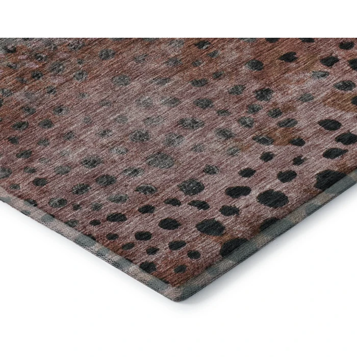 Addison Mayfield Orange AMF1074 - 8ft. Round Rug