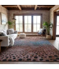 Addison Mayfield Orange AMF1074 - 8ft. Round Rug